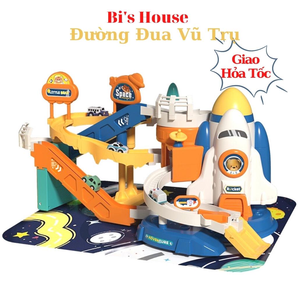 Đồ chơi đường đua ngoài không gian cùng gấu phi hành gia Bi's House