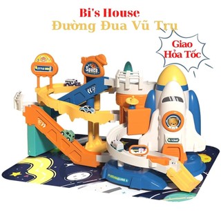 Đồ chơi đường đua ngoài không gian cùng gấu phi hành gia Bi's House
