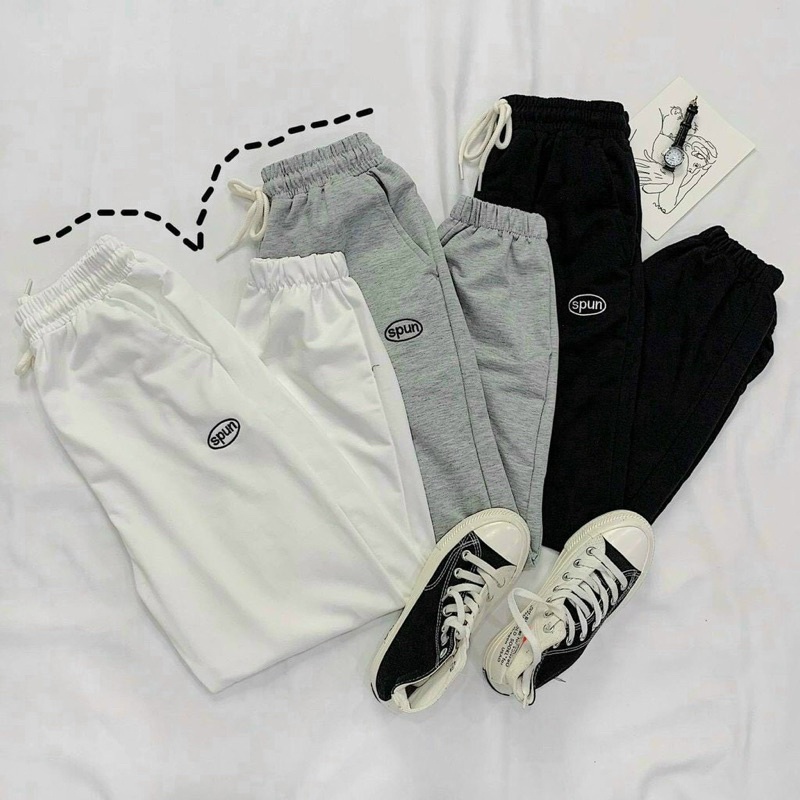 Sét đồ nữ thể thao quần dài nỉ ấm áp kèm áo y hình