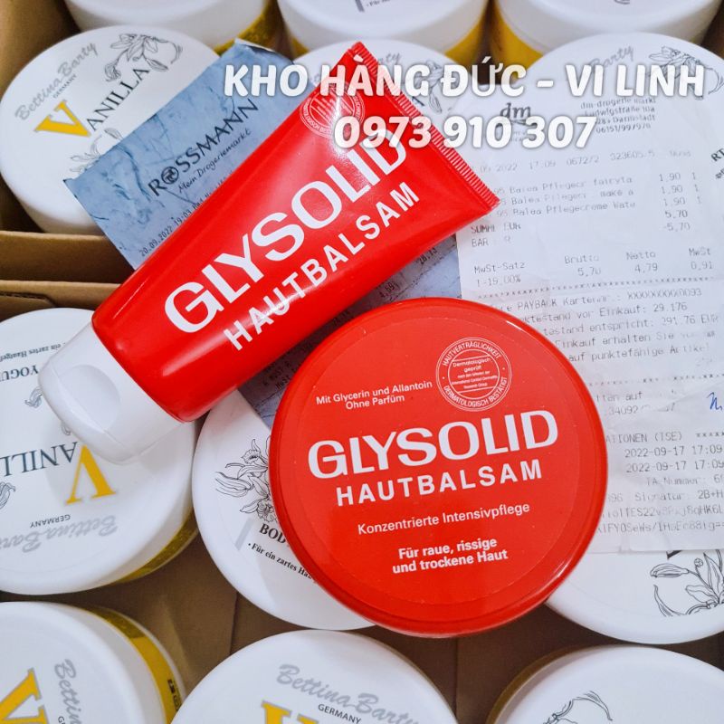 Kem dưỡng da khô nứt Glysolid (có bill Đức)