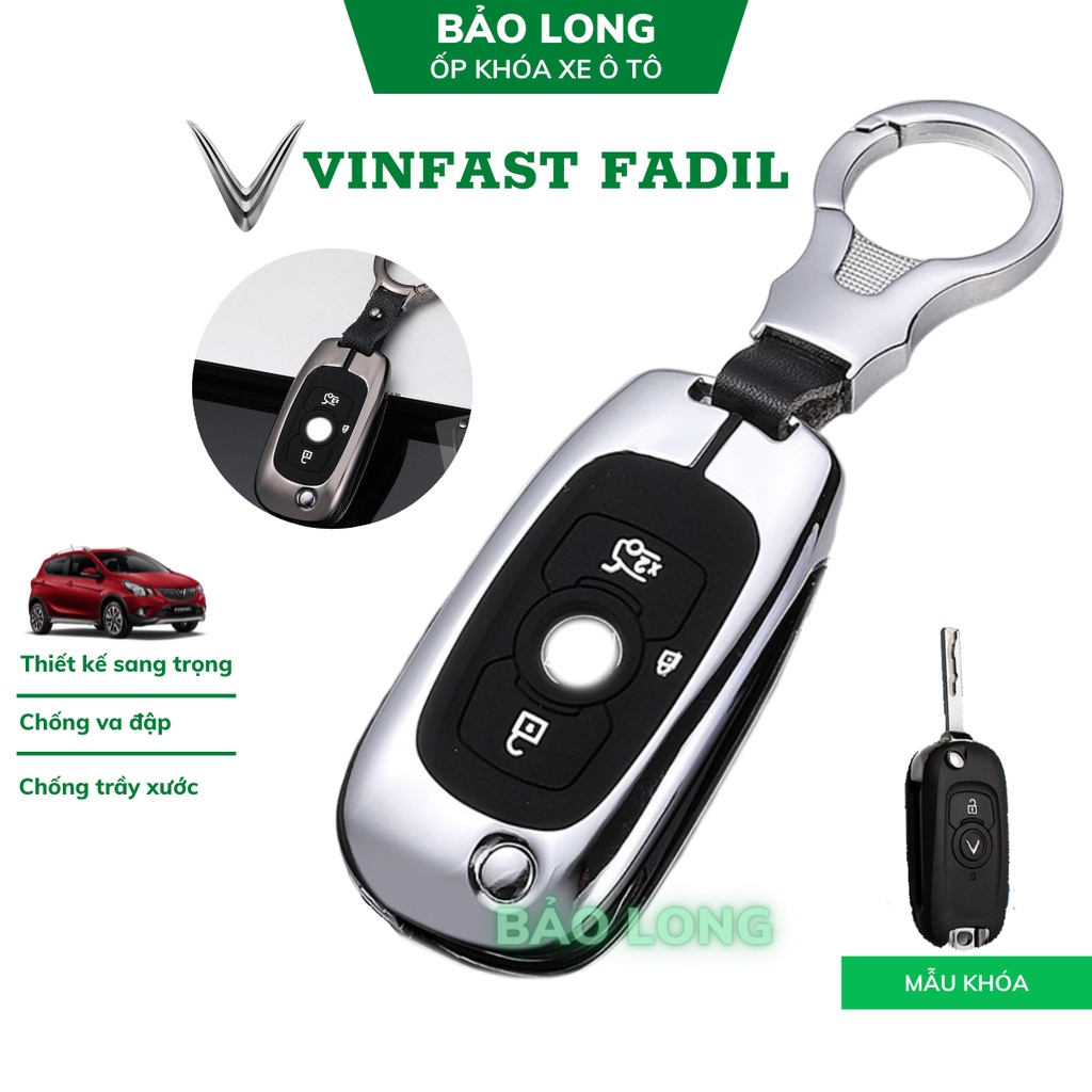 Ốp khóa kim loại lót cao su Vinfast Fadil