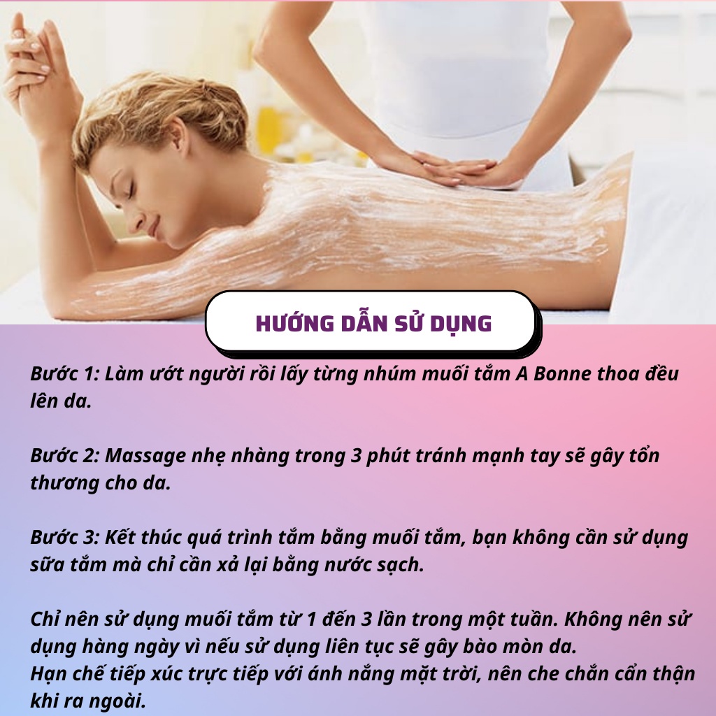 Muối tắm trắng da A Bonne Milk Spa salt 350g