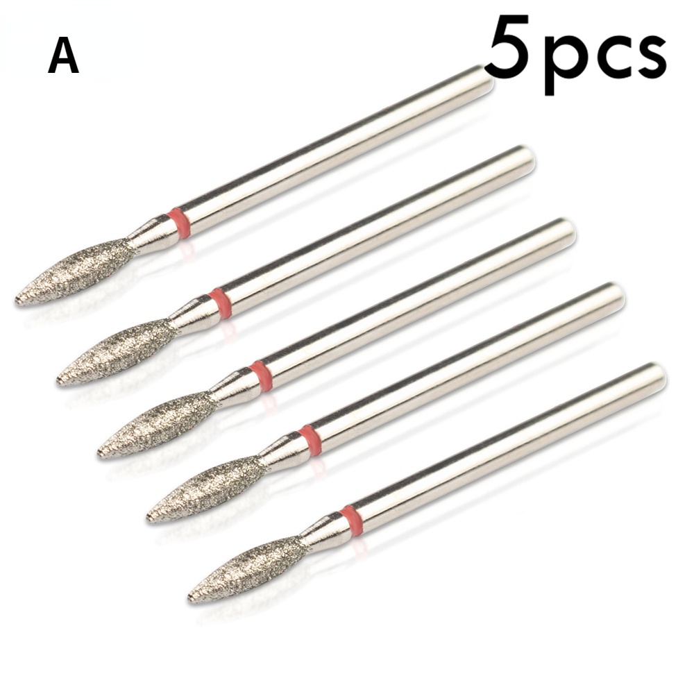 Bộ 5 Mũi Khoan Móng Tay Kim Cương Chuyên Dụng Cho Máy Mài Móng Tay