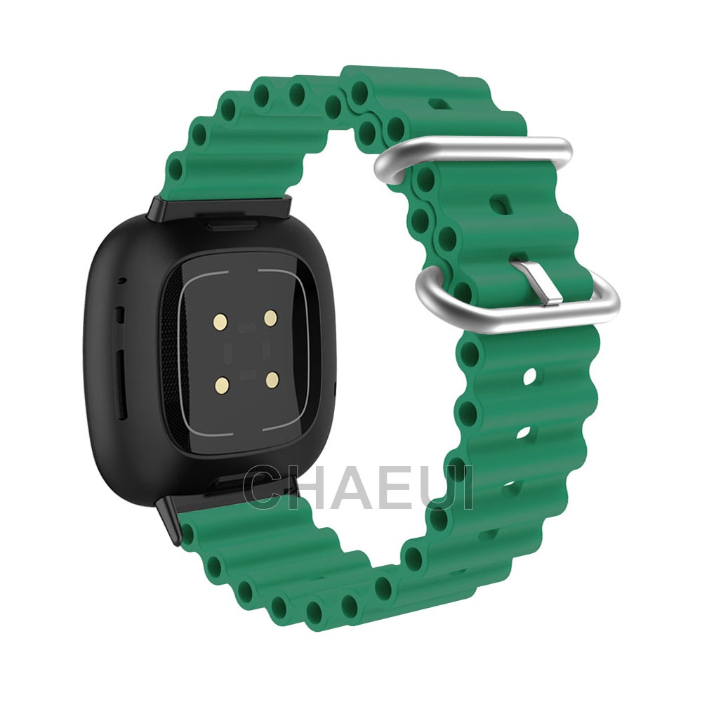 Dây Đeo Silicone Thay Thế Cho Đồng Hồ Thông Minh Fitbit Versa 4 3 2 Lite Sense