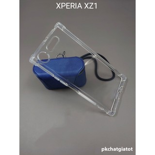 Sony xperia xz1 / xz1 compact - ốp lưng dẻo trong suốt 4 góc chống sốc cao cấp