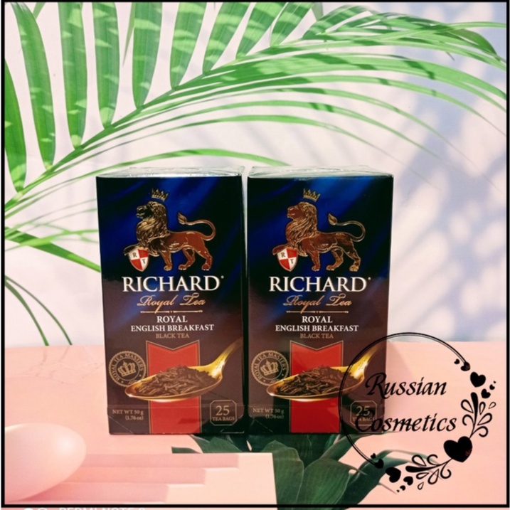 Trà Richard Túi Lọc Royal Ceylon - Trà Đen - Trà Đen Hoàng Gia Anh 50g (25 túi)