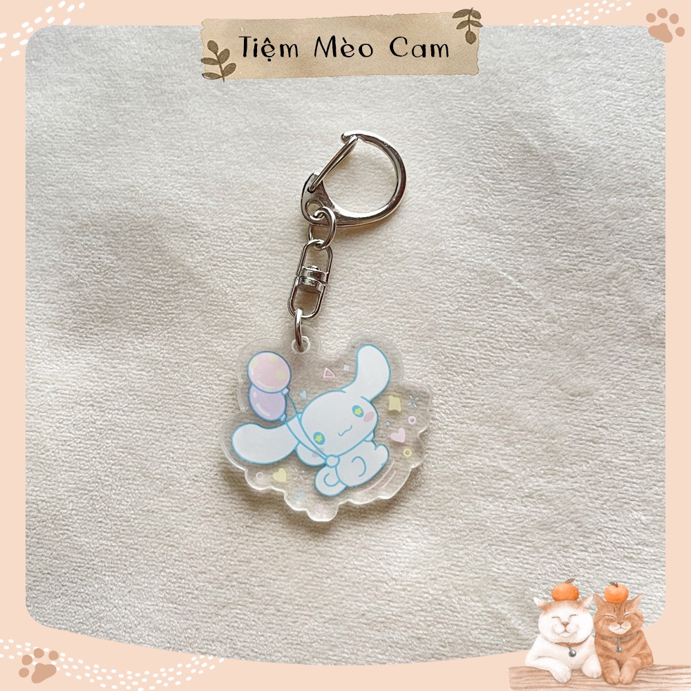 Móc khoá nhân vật hoạt hình Sanrio dễ thương Cute - Cinnamoroll, Kuromi, My Melody, Pompompurin