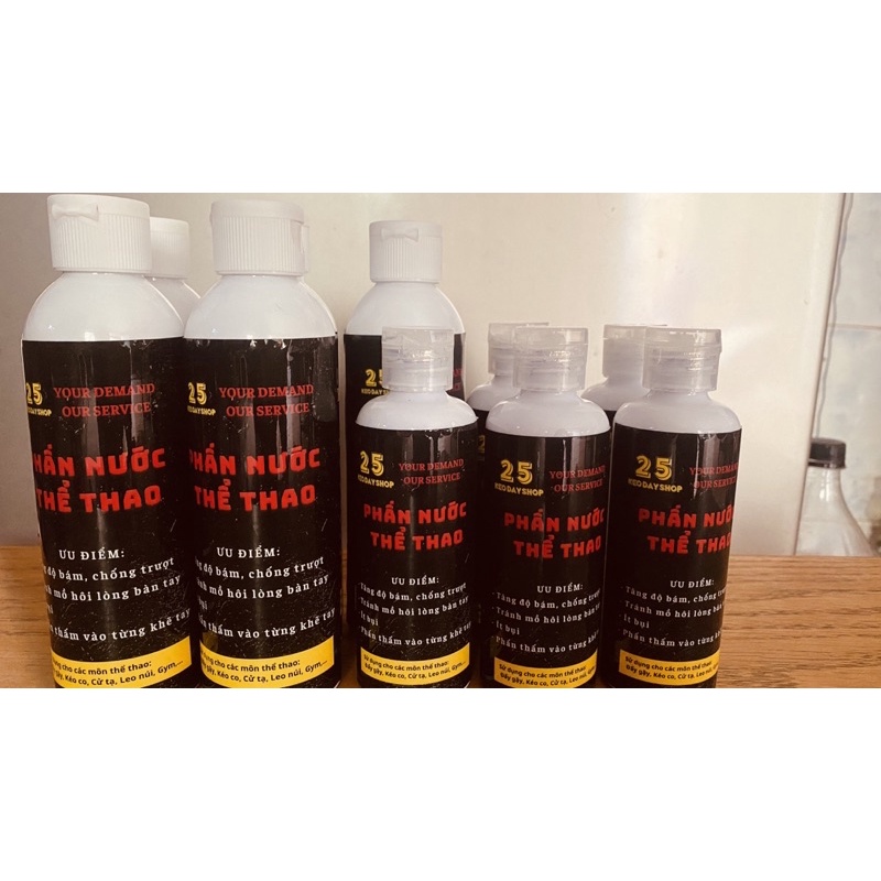 PHẤN NƯỚC THỂ THAO chống trượt: tập gym, kéo co, đẩy gậy