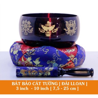 Chuông Bát Bảo Cát Tường - Màu mận chín 🎀 Gồm chân đế và rùi