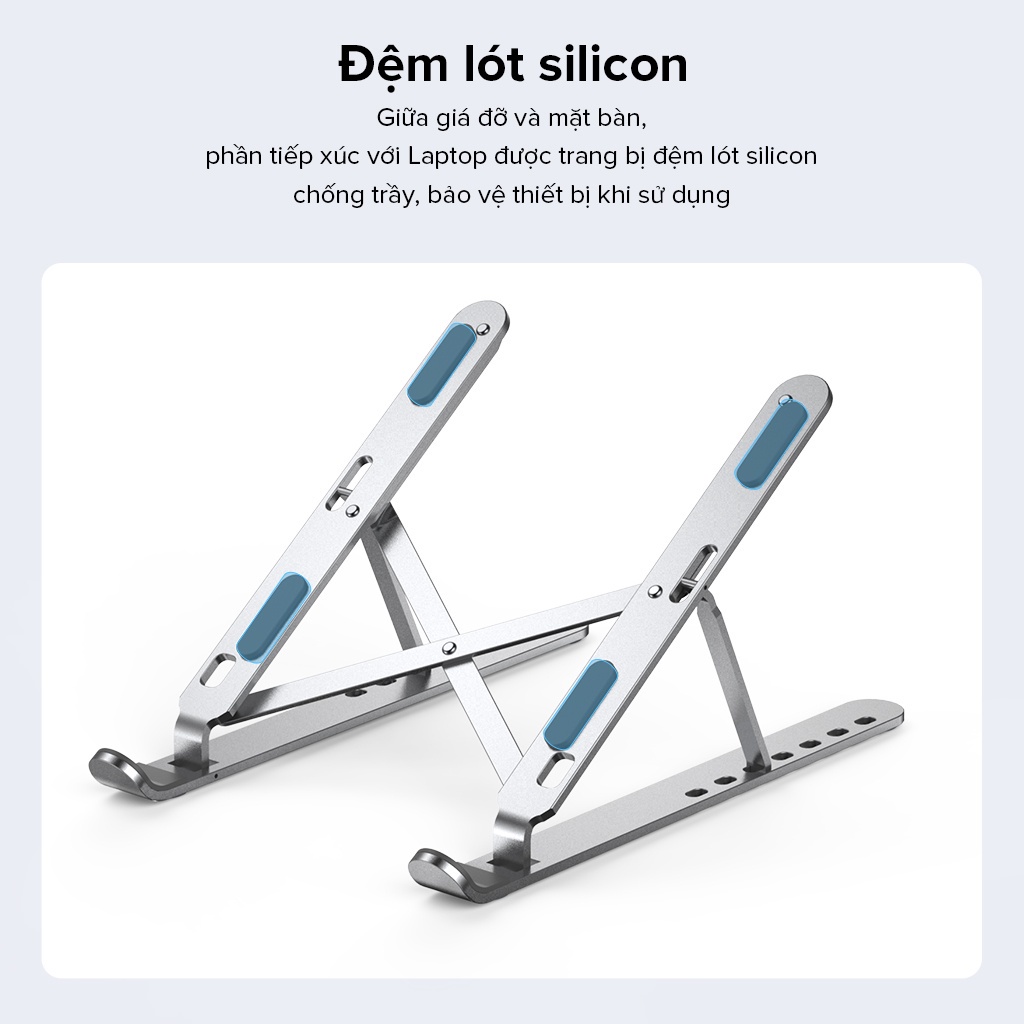 Giá Đỡ Laptop ROBOT RT-LS02 - Dễ Dàng Gấp Gọn - Chất Liệu Hợp Kim Nhôm Cao Cấp