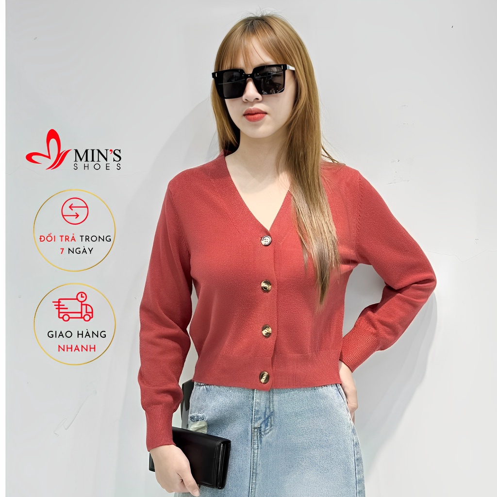Min's Shoes - Áo Khoác Len Cardigan Nữ Áo 881