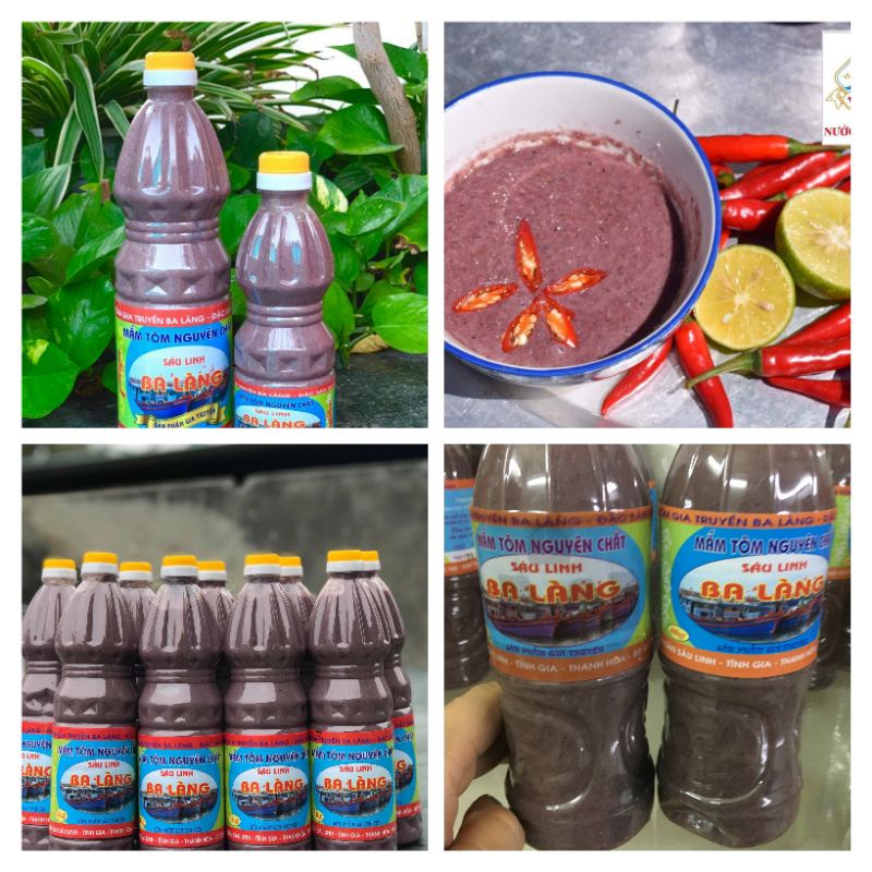MẮM TÔM NGON BA LÀNG THANH HÓA CHAI 1 LÍT