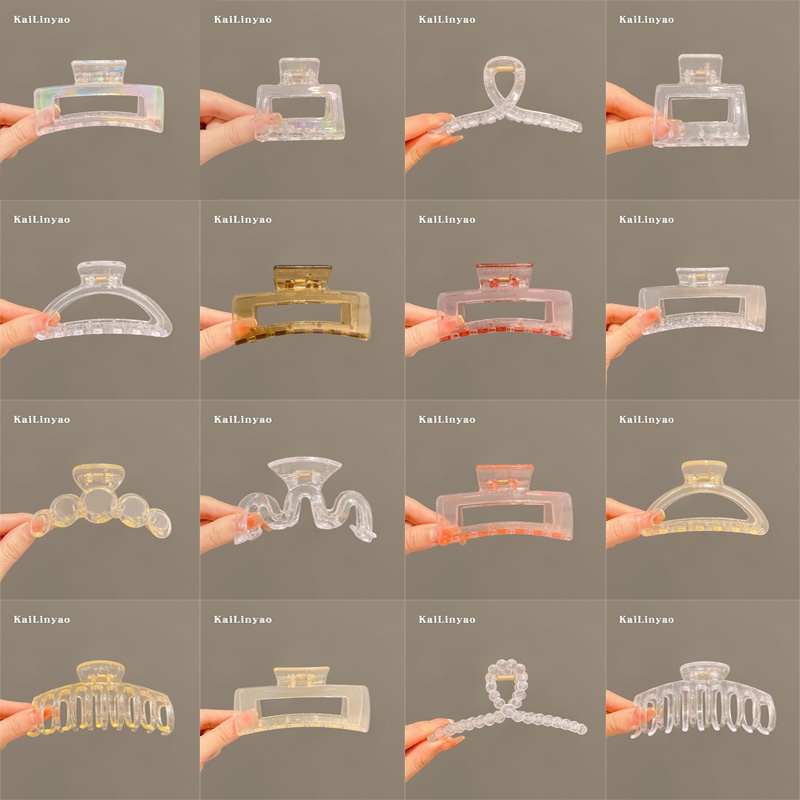 Kẹp Tóc Hình Cá Mập Lớn Trong Suốt Phong Cách Hàn Quốc 2022