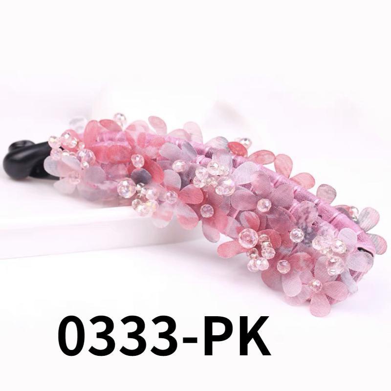 Kẹp Tóc Đuôi Ngựa Dạng Lưới Hoa Hàn Quốc Juan