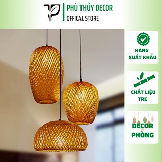 Combo đèn lồng tre trang trí nhà ở, nhà hàng, quán ăn, quá cà phê, resort