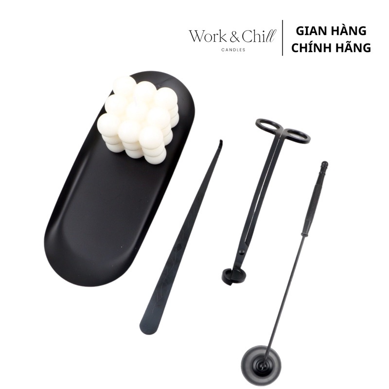 Bộ dụng cụ chăm sóc nến chuyên nghiệp 4 món Work & Chill