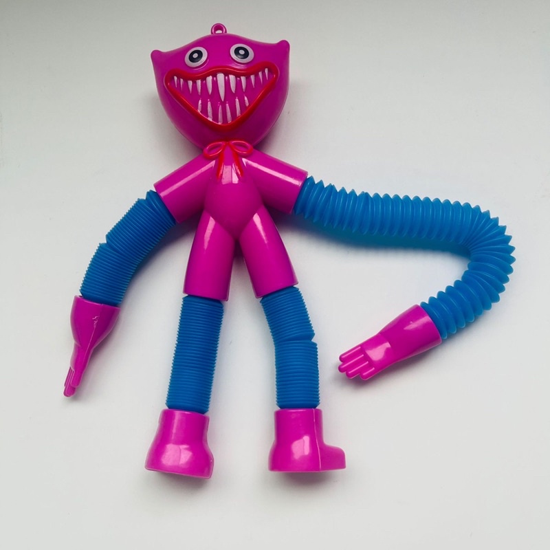 [ Rẻ Vô Địch ] Huggy Wuggy Poppy Playtime phát sáng kéo dài 30cm, móc khóa Huggy Wuggy nhựa co dãn có đèn nháy.