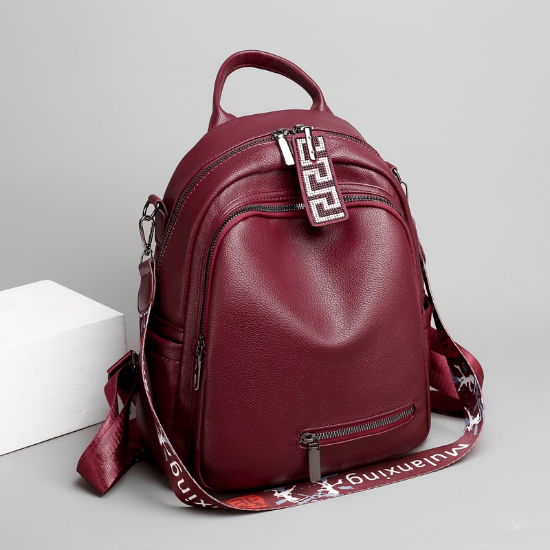 Ba Lô Da Mềm Phong Cách Hàn Quốc Cho Nữ