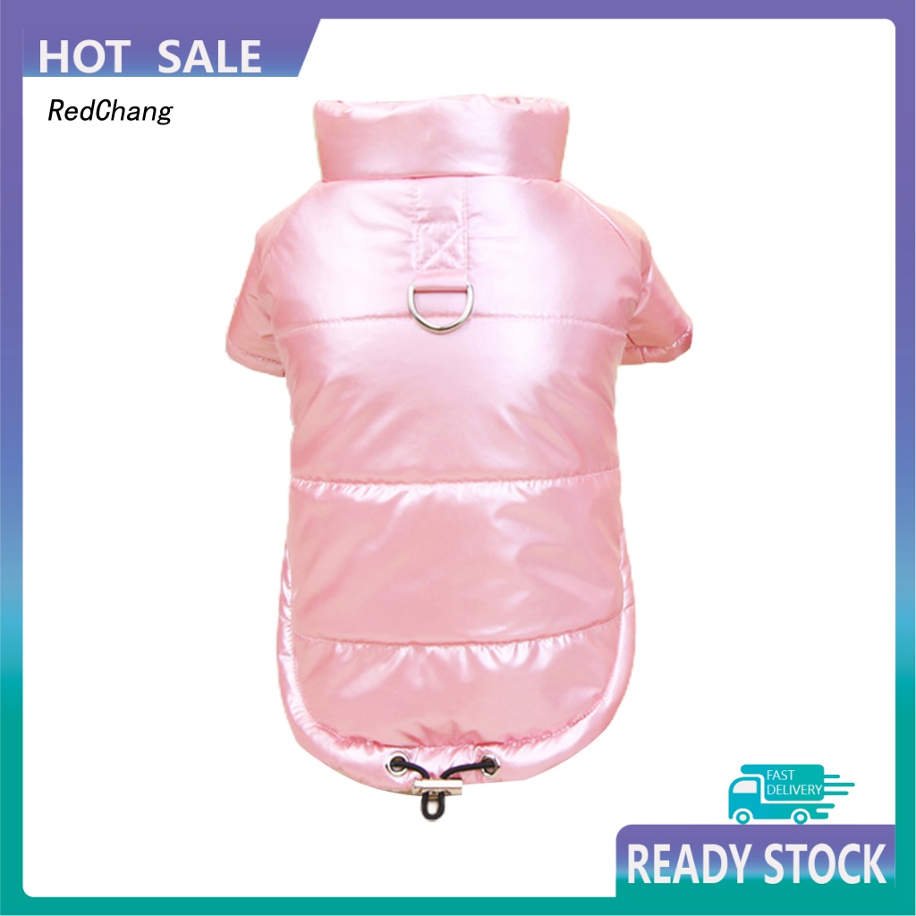 Rc ~ Áo Khoác Phao Cotton Thoáng Khí Có Đuôi Và Dây Rút Cho Chó Cưng