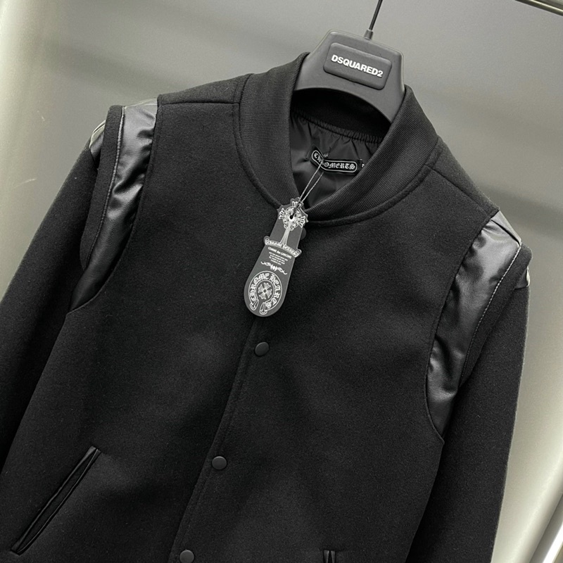 Áo khoác Teddy bomber nam nữ thêu 2 sọc da đen hai vai chất dạ lót gió ống bo chun dày dặn đẹp AK08P