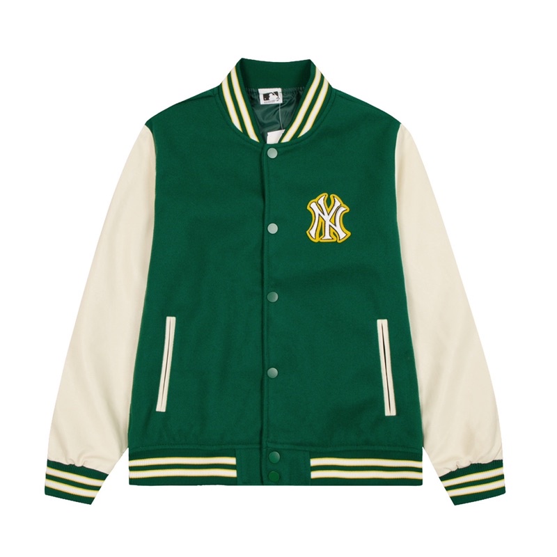 Varsity Jacket MLB NY Green - Áo Khoác Phong Cách Nam, Nữ