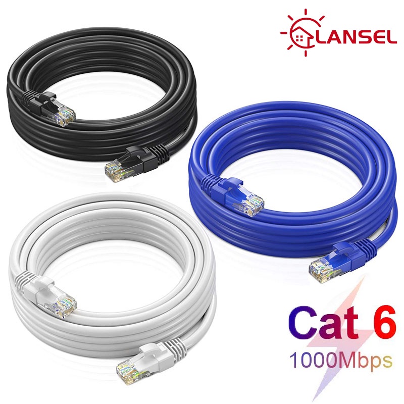 Dây Mạng Cat6 Bấm Sẵn 2 Đầu 5m 10m 15m 20m 25m 30m 50m - Cáp mạng cáp internet cáp lan