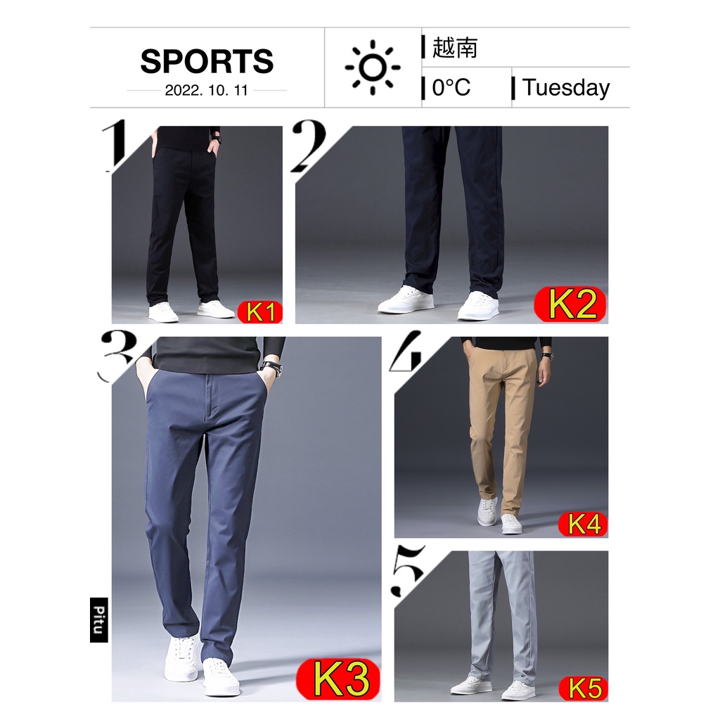 Quần Kaki Nam Maxtino KK3.8 Quần Ống Đứng Form Hàn - Co Giãn ,Phong Cách , Đẹp