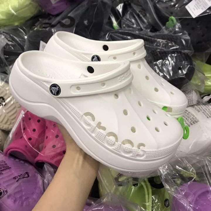 Tặng kèm jibit, Dép Sục Baya Classic 5p viền dập chữ croscc sắc nét, êm nhẹ cho nữ