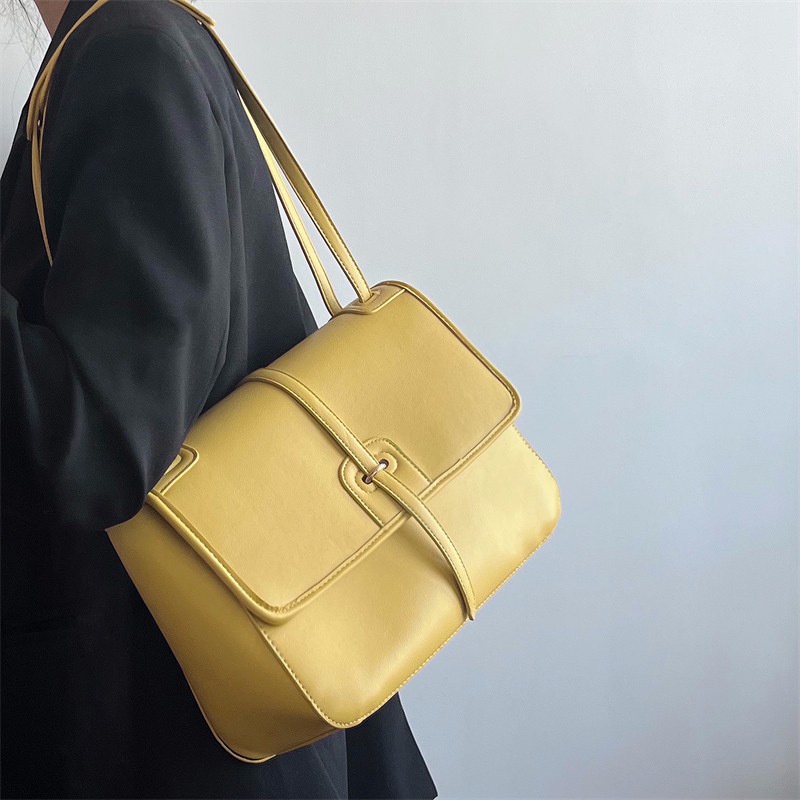 Túi Xách Da Mềm Sức Chứa Lớn Phong Cách retro Thời Trang Nữ