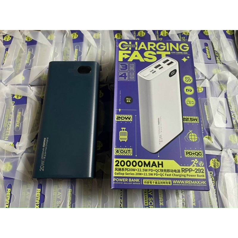 Sạc dự phòng pin dự phòng 20000ma remax đầy đủ đầu ra vào các dòng máy hiện tại trên thị trường, bảo hành 12 tháng