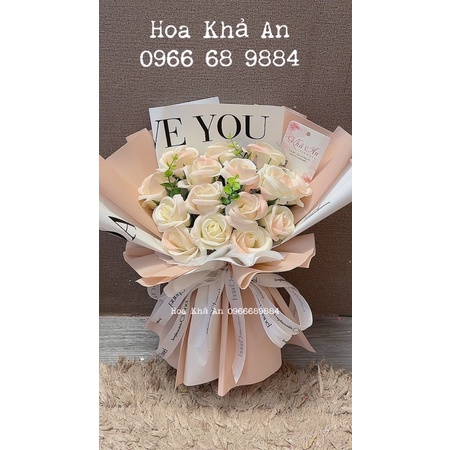 Bó hoa sáp loang 15bông cao cấp by Khả An