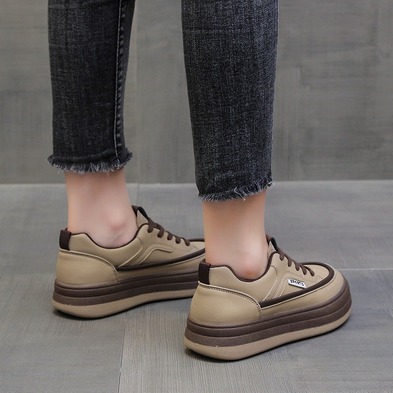 Giày Thể Thao Trắng Đế Dày Thoải Mái Thời Trang Cho Nữ