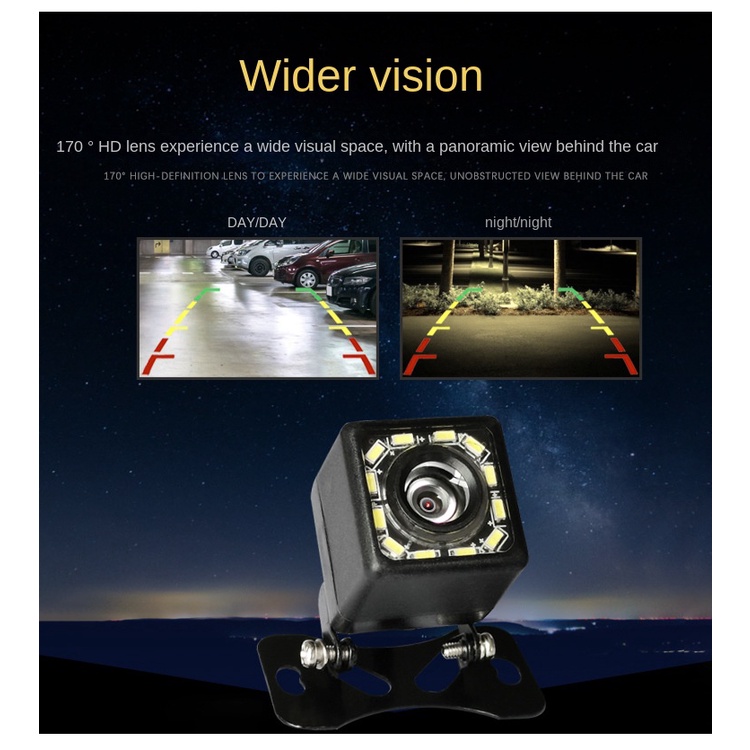 Camera Lùi Xe CCD Với 12 Bóng Đèn Led Hỗ Trợ Quay Ban Đêm Cho Xe Hơi | BigBuy360 - bigbuy360.vn