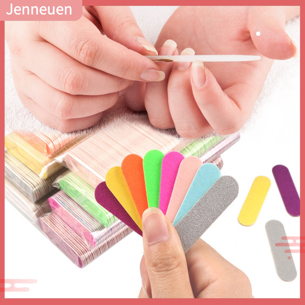 Bộ 100 Cây Dũa Móng Hai Mặt Đa Chức Năng Loại Bỏ Da Chết Tiện Dụng