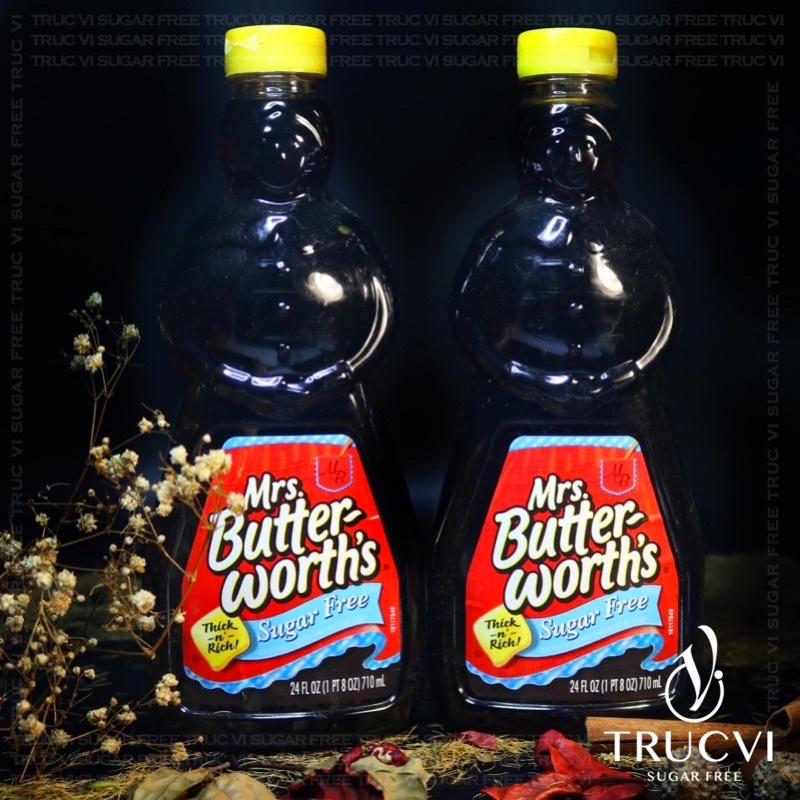 (Siro không đường) Syrup sugar free Mrs.Butter-Worth’s( keto, eat clean, ăn kiêng)