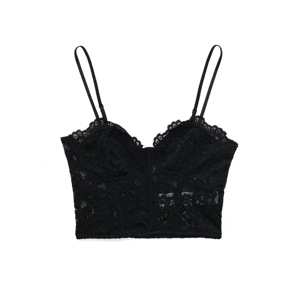 Made in Morocco - Áo Zara Hai Dây corset ren nhiều màu AL10CSG32N8