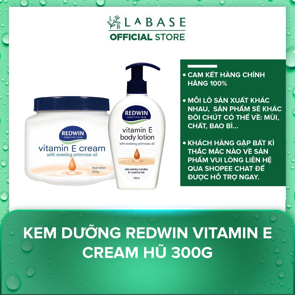 Kem dưỡng Redwin Vitamin E Cream Hũ 300g