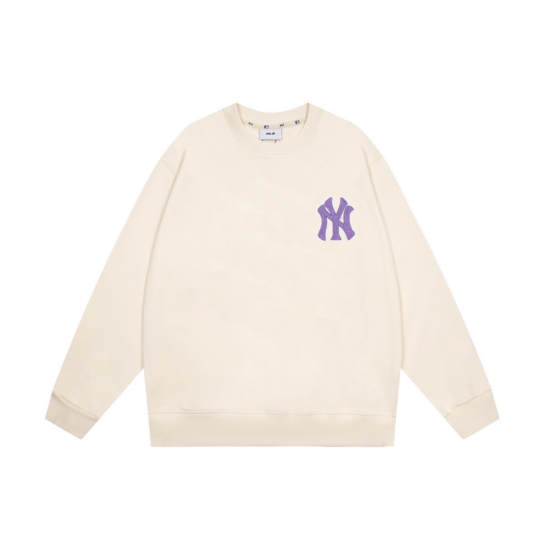 ❤❀  ❤ Mlb Áo Sweater Tay Dài Cổ Tròn Thêu Họa Tiết Thời Trang Cho Nam Nữ