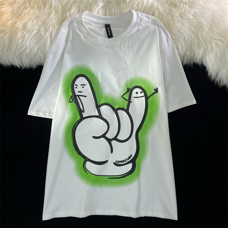 NRVP Áo Thun Unisex Mùa Hè Dáng Suông Tay Cộc Phong Cách Hàn Quốc Cho Nam Nữ