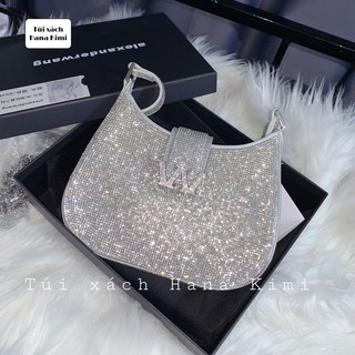 Túi kẹp nách đính đá Alexander Wang