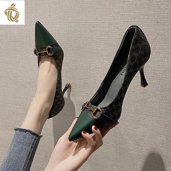 Giày Cao Gót Nữ Mũi Nhọn Phong Cách Thời Trang Mùa Thu Mới