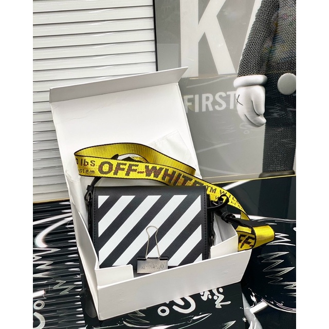 - Túi Đeo Chéo 0ff Wh.ite Màu Đen Cao Cấp, Túi Đeo Chéo Nam Nữ 0ff Wh.ite Full Box