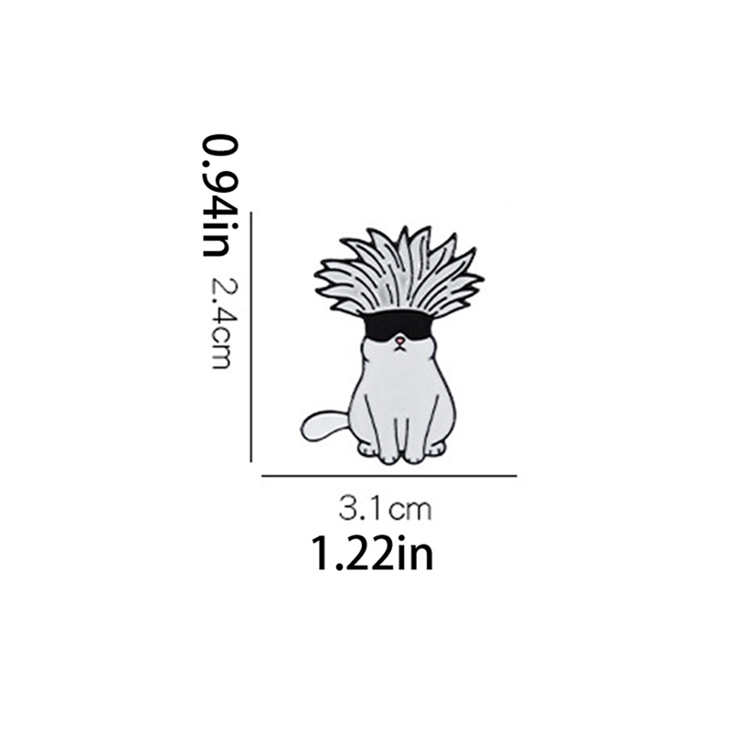Anime Jujutsu Kaisen Enamel Brooch Pins Cute Animal Cat Lapel Badges Jewelry Accessories Gifts