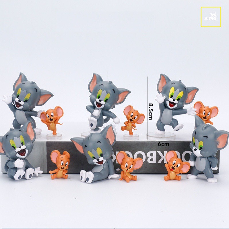Mô hình đồ chơi nhân vật Tom and Jerry set 6 mô hình