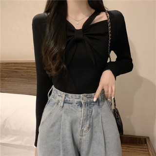 ÁO LEN NỮ PHỐI CỔ NƠ TIỂU THƯ