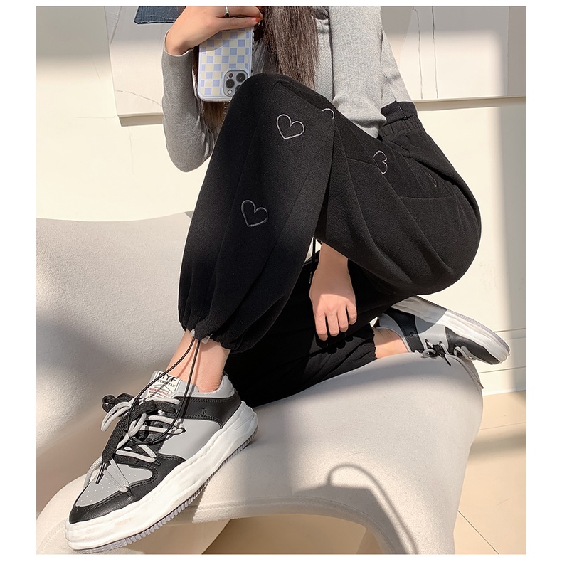 NRVP Quần Thể Thao Dài Dáng Rộng Phong Cách Thời Trang Hàn Quốc