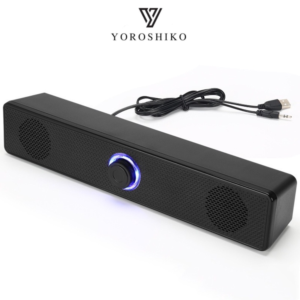 Loa vi tính để bàn YOROSHIKO Công Suất Lớn Dùng Cho Máy Vi Tính PC, Laptop, Tivi