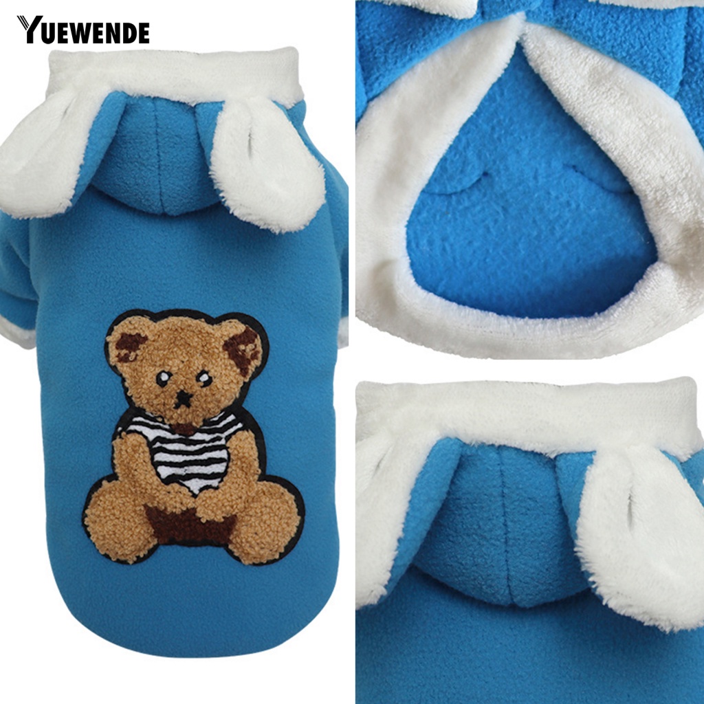 [Yue.z] Áo Hoodie Mùa Đông Tay Dài Mềm Mại Trang Trí Tai Mèo Mặc Hằng Ngày