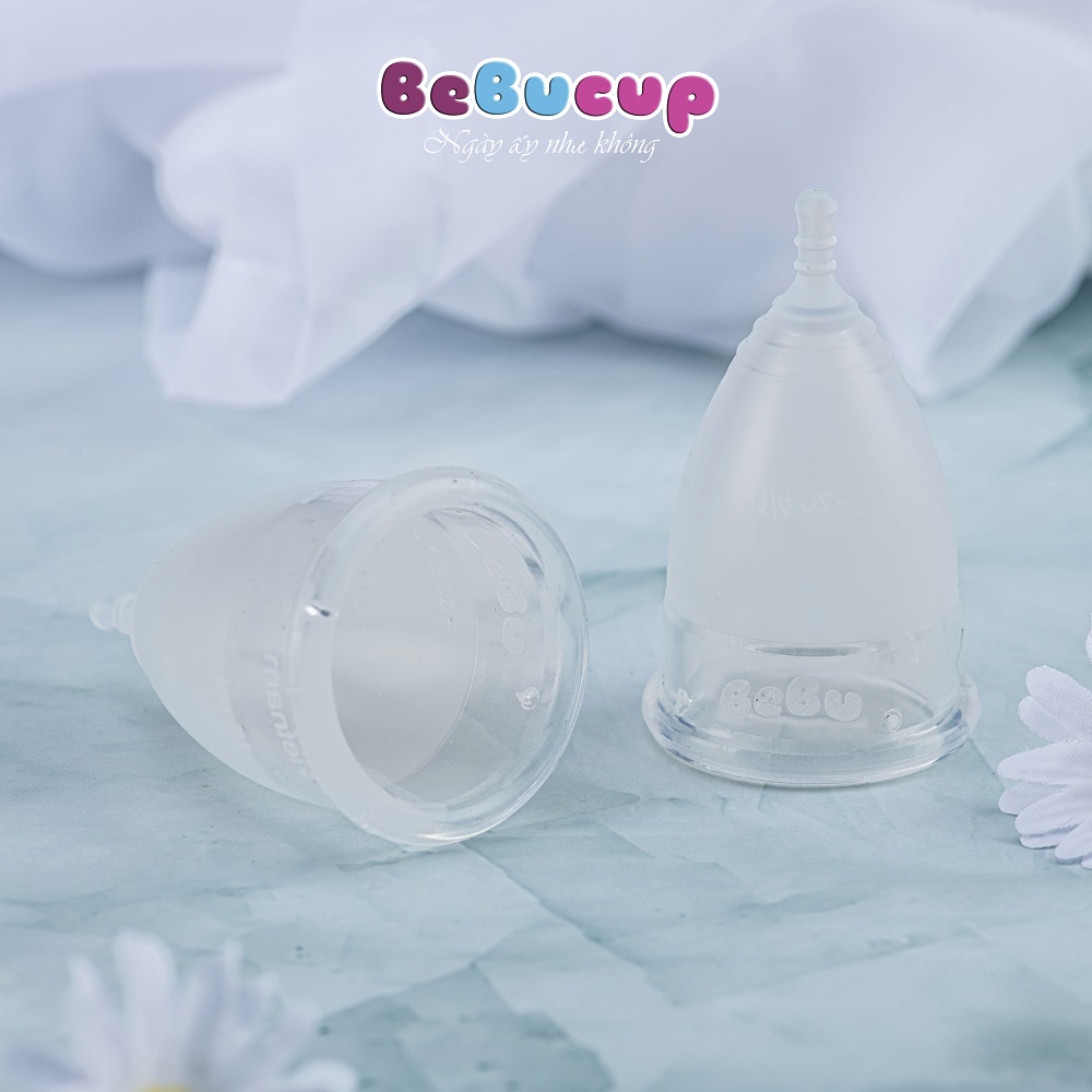 COMBO 2 Cốc Nguyệt San BeBuCup Chính Hãng,100% Silicol Y Tế siêu mềm