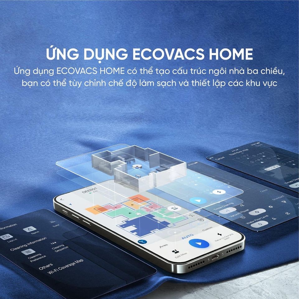 Robot hút bụi lau nhà Ecovacs Deebot T10 Turbo tự động giặt giẻ sấy khô NEW 2022 - GEXHOME